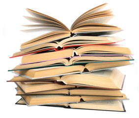 The Books built in high pile.