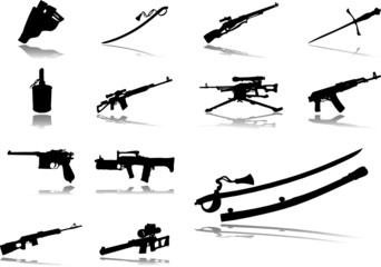 Set buttons. Weapon