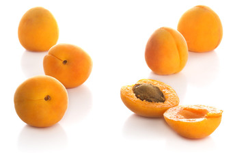 Apricots isolated