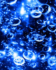 blue bubbles