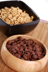 Cereals with honey and with cocoa