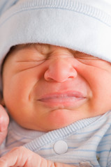 Fototapeta na wymiar Crying newborn baby
