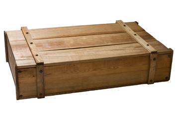 Antigua caja de madera