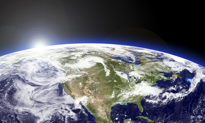 Norte América desde las estrellas © zothen