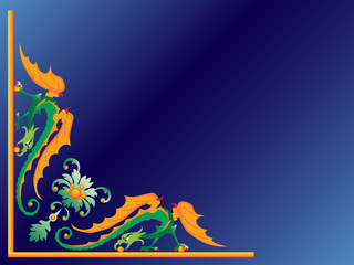 dragon on a background.