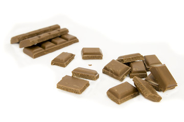 chocolate isolated