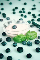 Blueberry yogurt