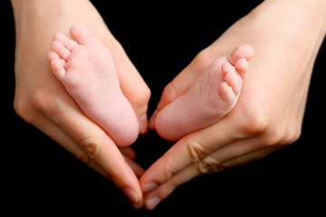 new born baby foot