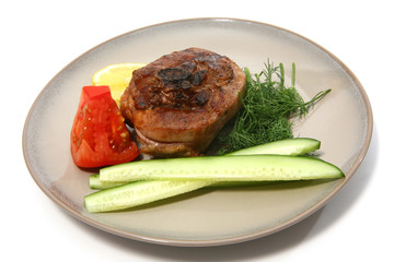 roasted turkey and vegetables on dish