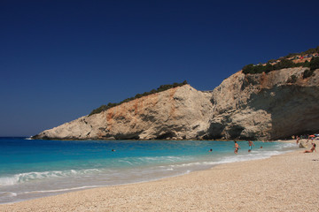 Fototapeta na wymiar Porto Katsiki beach on the Ionian island of Lefkas Greece