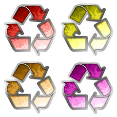 Colored Recycle symbol