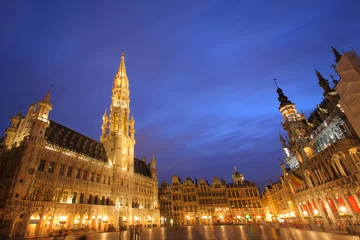 Selbstklebende Fototapete Brüssel Grand Place, Brüssel