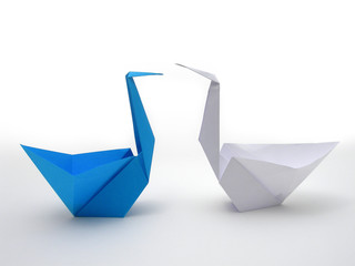 ORIGAMI COPPIA DI CIGNI
