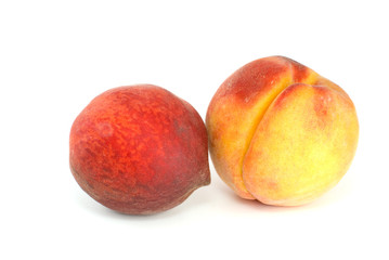 Orange and red peaches