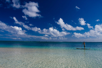 pagaie paddle board laon turquoise sport détente mer exotisme gl