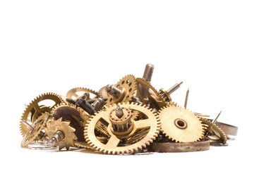 small parts of broken clock