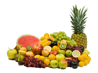 Fototapeta na wymiar Fresh Fruits Isolated. Healthy Eating series