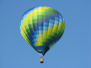 balloon blue green