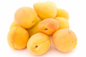 Some ripe apricots