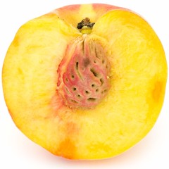 cut peach
