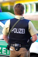 Polizist im Einsatz