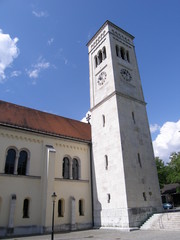 kirchturm in bad reichenhall