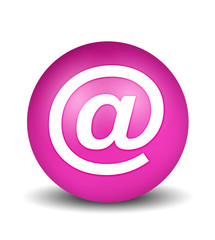 email address symbol - pink