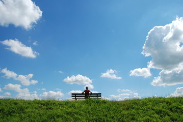 Fototapeta premium Sur le banc