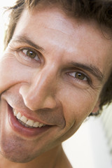 Head shot of man smiling