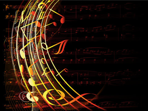 vector musical background