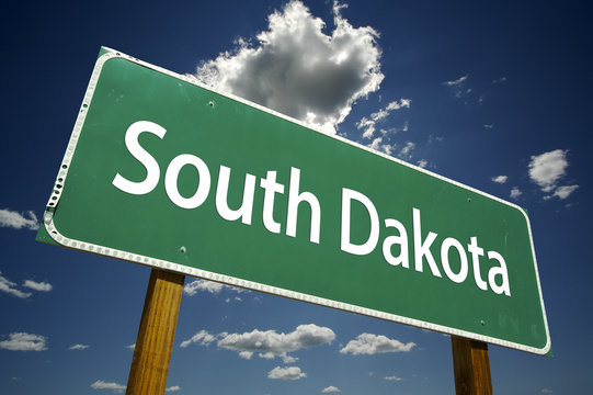 South Dakota Road Sign