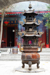 Taoist temple in the Huashan mountain, Xi'an, China © Nataliya Hora