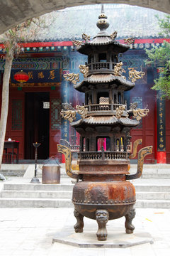 Taoist temple in the Huashan mountain, Xi'an, China