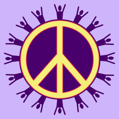 Purple Peaceful People
