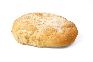 Small bread isolated on white background