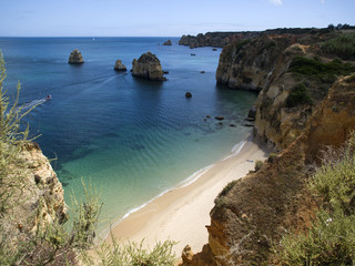 Fototapeta na wymiar Wybrzeżu Algarve i tajne zatoczek, Portugalia