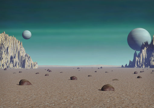 Planet surface