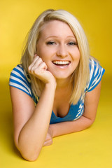 Laughing Blond