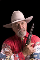 Old Cowboy looking like Buffalo Bill