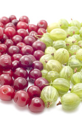gooseberry and cherry