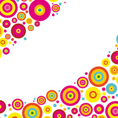 Colored background of circles