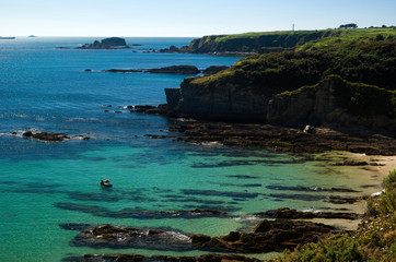 Playa en los acantilados de Ares (Galicia)