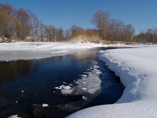 Obraz na płótnie Canvas The River in winter
