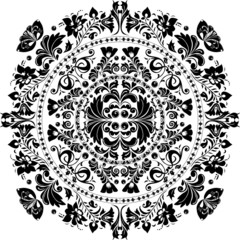 Fototapeta premium black round design