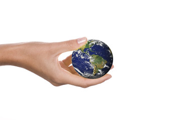 world in  hands