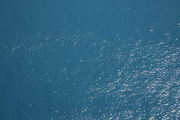 Arial view of water