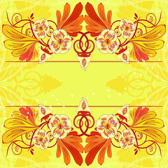 Background with flowers Balanced Outwards