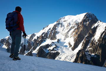 Fototapeta na wymiar Climber - Mont Blanc