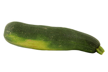 Green pumpkin on the white