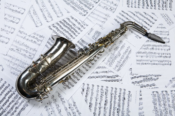 Saxophone And Notes
